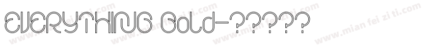 EVERYTHING Bold字体转换